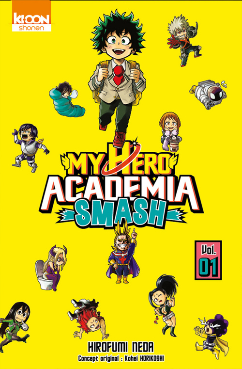 Couverture ebook de My Hero Academia Smash T01, de Hirofumi Neda