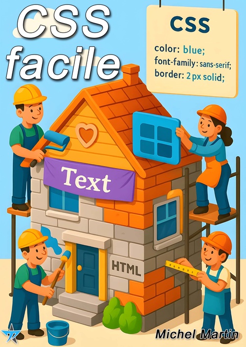 Couverture ebook de CSS facile, de Michel Martin