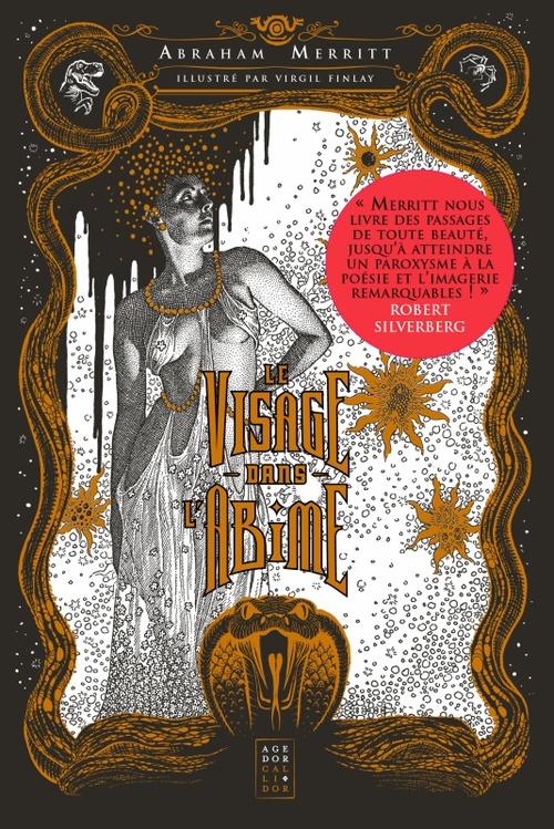 ebook cover of Le Visage dans l'abîme, by Abraham Merritt, Virgil Finlay, Ned Dameron
