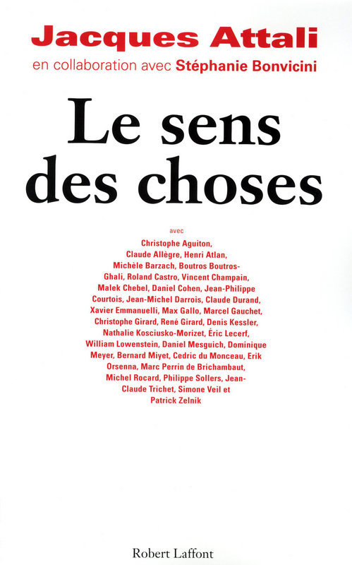 Couverture ebook de Le sens des choses, de Jacques Attali