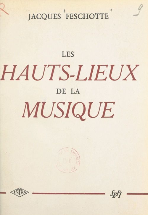 Couverture ebook de Les hauts-lieux de la musique, de Jacques Feschotte