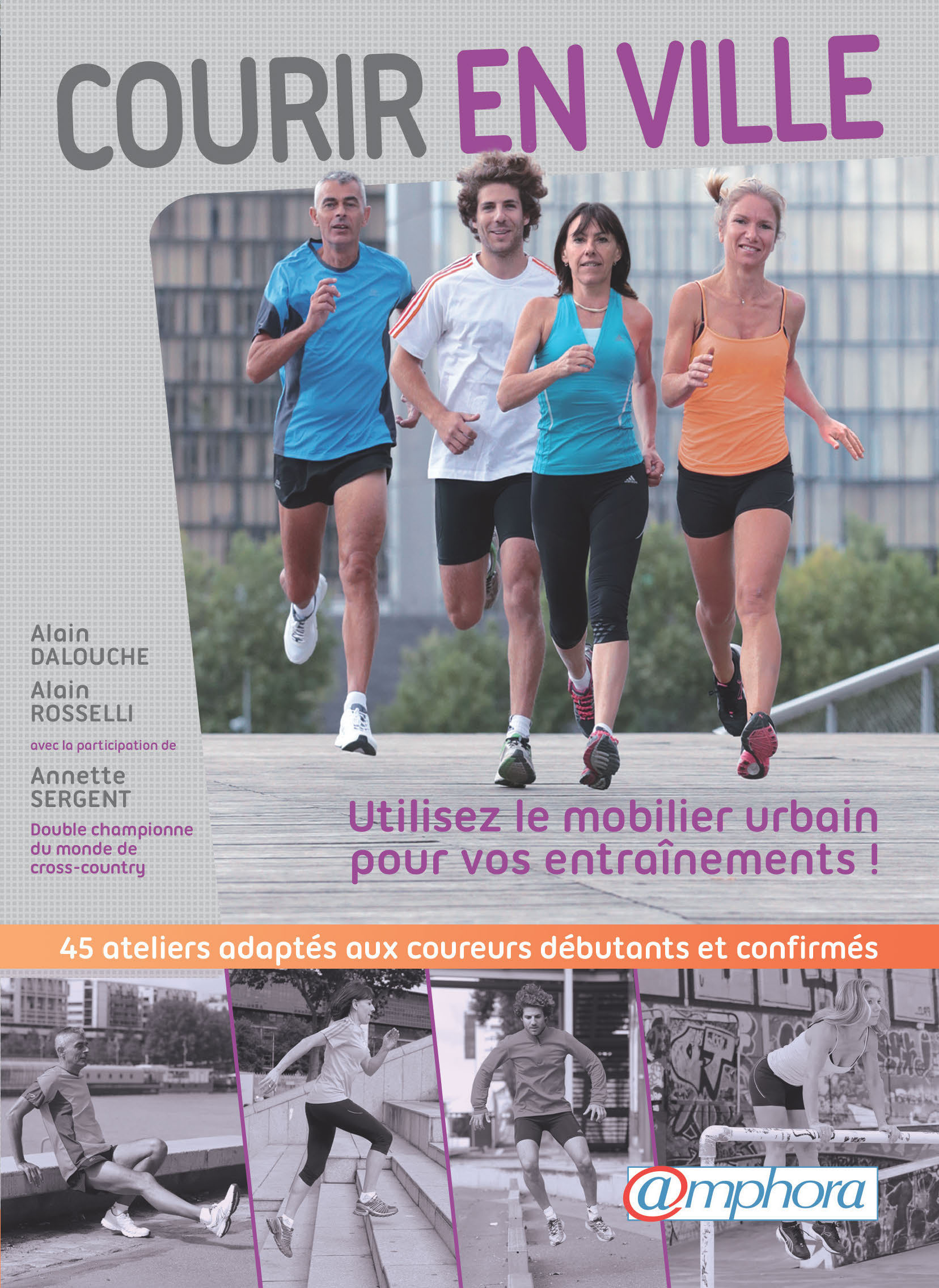 Couverture ebook de Courir en ville, de Alain Dalouche, Alain Rosselli