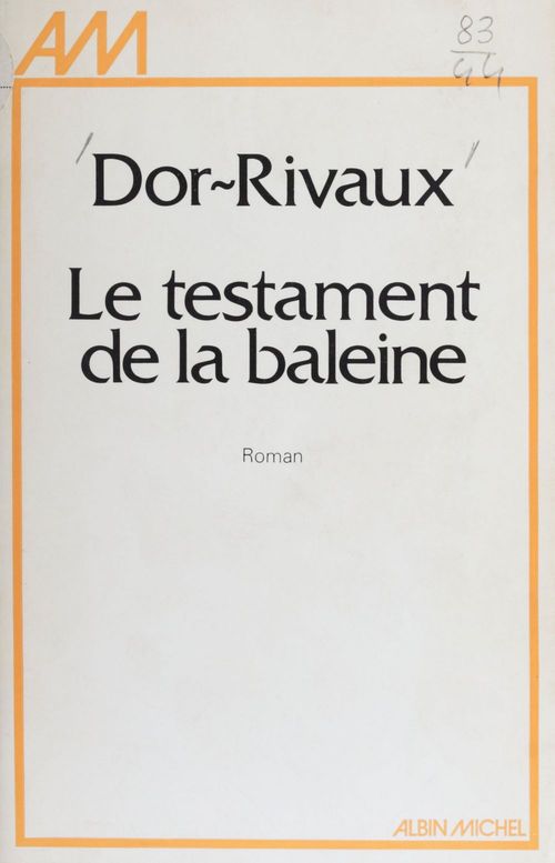 ebook cover of Le testament de la baleine, by Etienne Dor-Rivaux