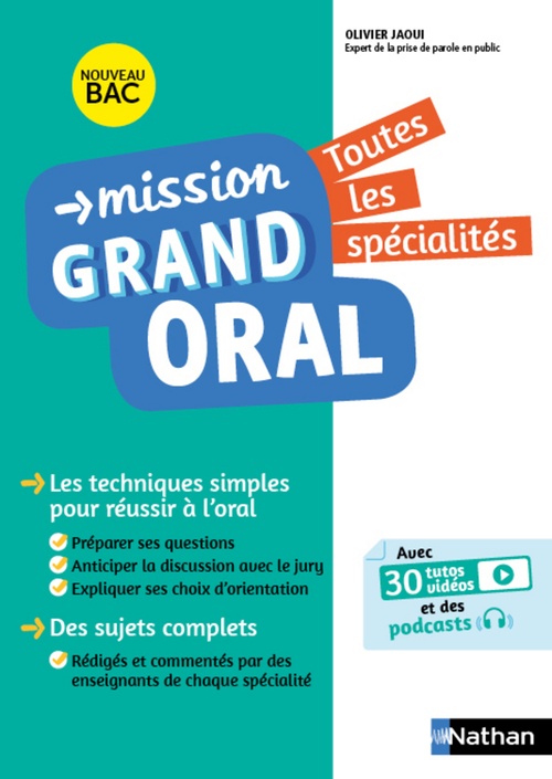 Couverture ebook de Mission Grand Oral Toutes les matières, de Nicolas Coppens, Pierre-Antoine Desrousseaux, Laurent Lafond, Etienne Scharr, Olivier Jaoui