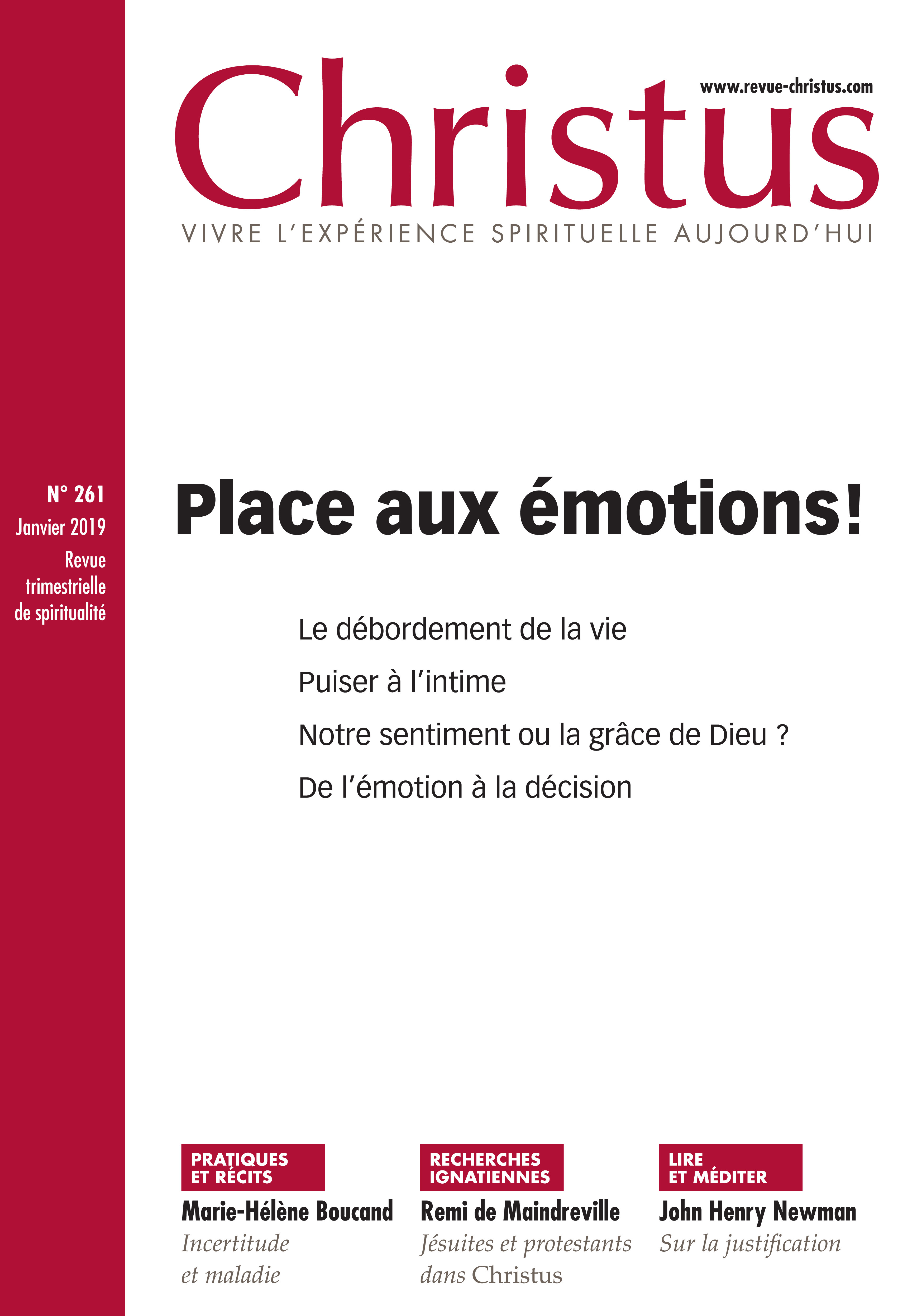 Couverture ebook de Revue Christus : Place aux émotions !, de Revue Christus