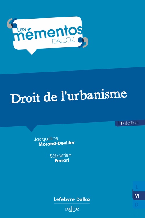 Couverture ebook de Droit de l'urbanisme 11ed, de Jacqueline Morand-Deviller