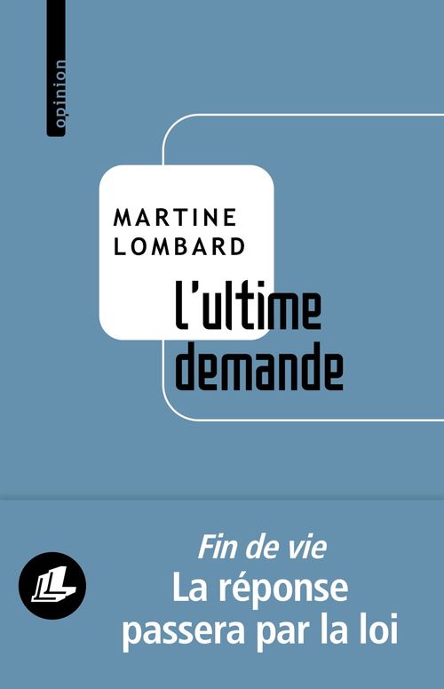 ebook cover of L'Ultime demande, by Martine Lombard