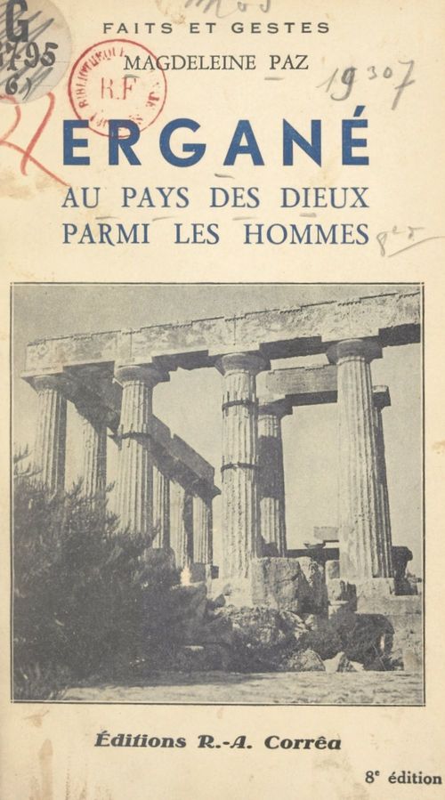 Couverture ebook de Ergané, de Magdeleine Paz
