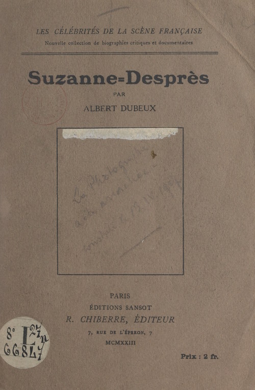 ebook cover of Suzanne-Desprès, by Albert Dubeux