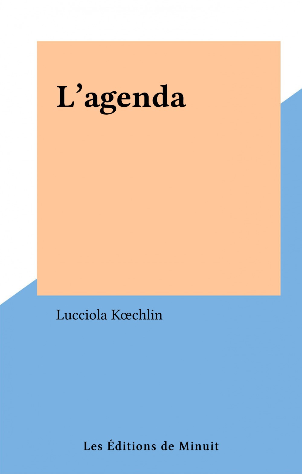 Couverture ebook de L'agenda, de Lucciola Koechlin