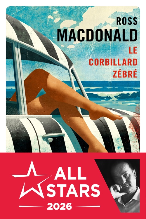 ebook cover of Le corbillard zébré, by Ross Macdonald
