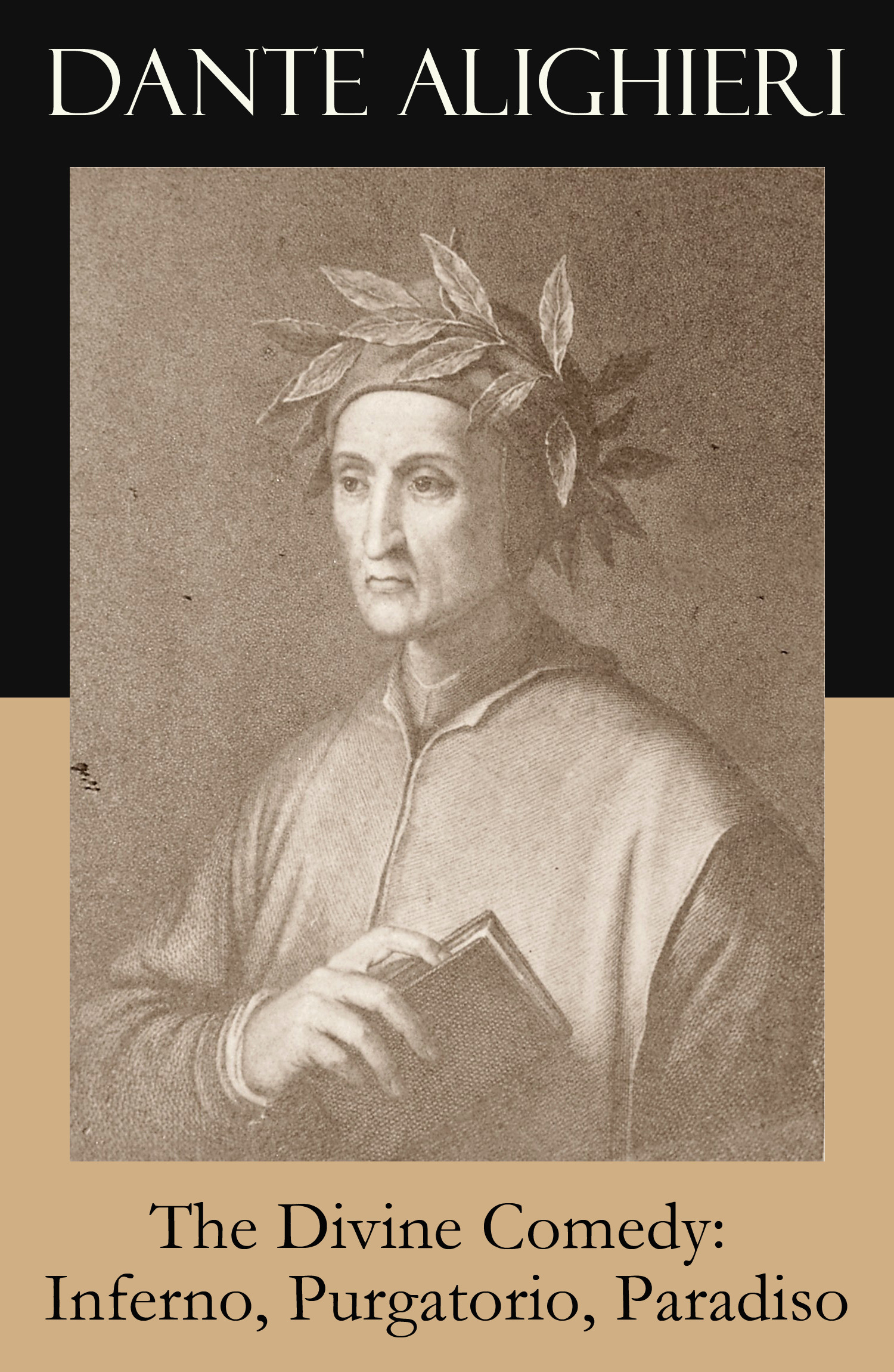 ebook cover of The Divine Comedy: Inferno, Purgatorio, Paradiso (3 Classic Unabridged Translations in one eBook: Cary's + Longfellow's + Norton's Translation + Original Illustrations by Gustave Doré), by Dante Alighieri