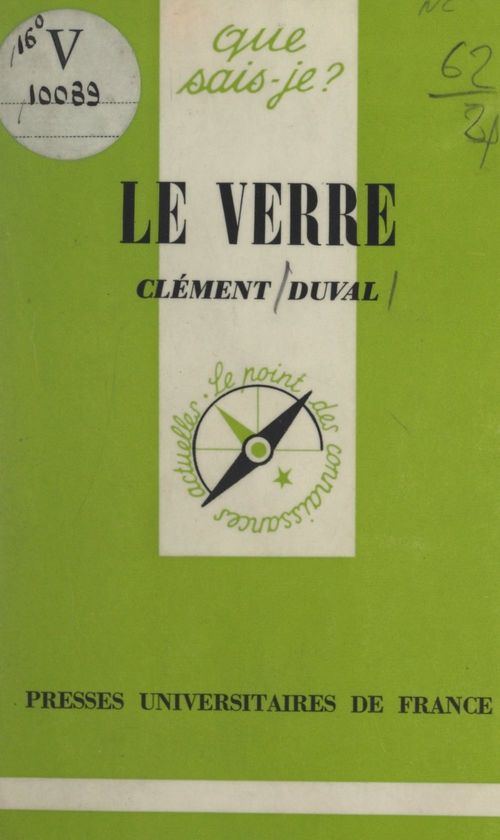Couverture ebook de Le verre, de Clément Duval
