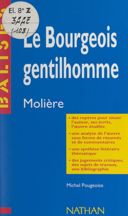ebook cover of Le bourgeois gentilhomme, by Michel Pougeoise