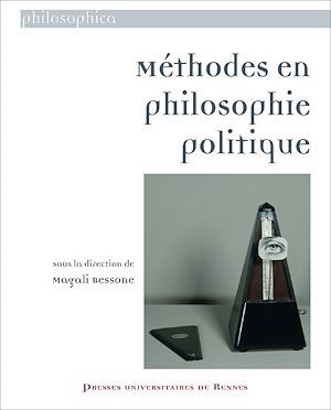 ebook cover of Méthodes en philosophie politique, by Magali Bessone