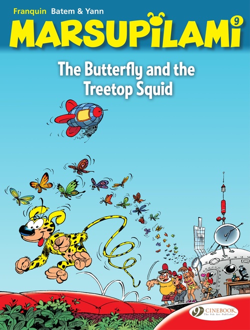 ebook cover of Marsupilami - Vol. 9 - The Butterfly and the Treetop Squid, by Franquin, Yann