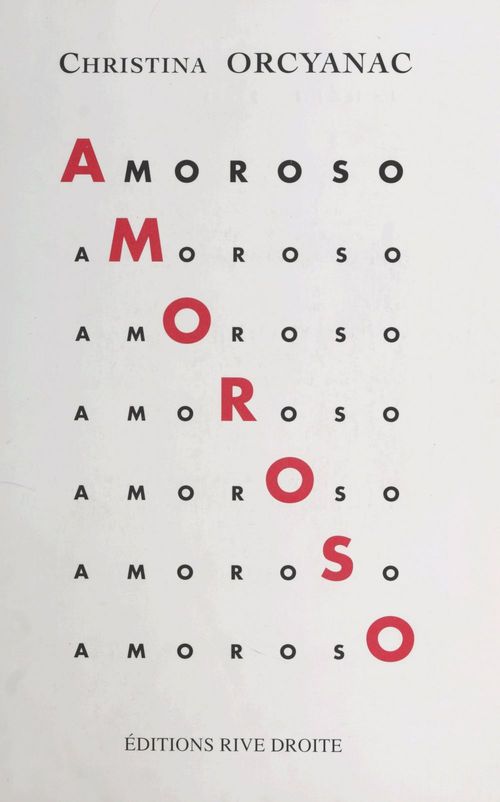 Couverture ebook de Amoroso, de Christina Orcyanac
