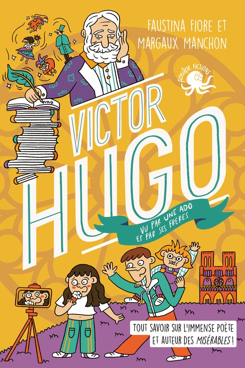 Couverture ebook de 100 % Vrai - Victor Hugo vu par une ado et par ses frères !, de Faustina Fiore
