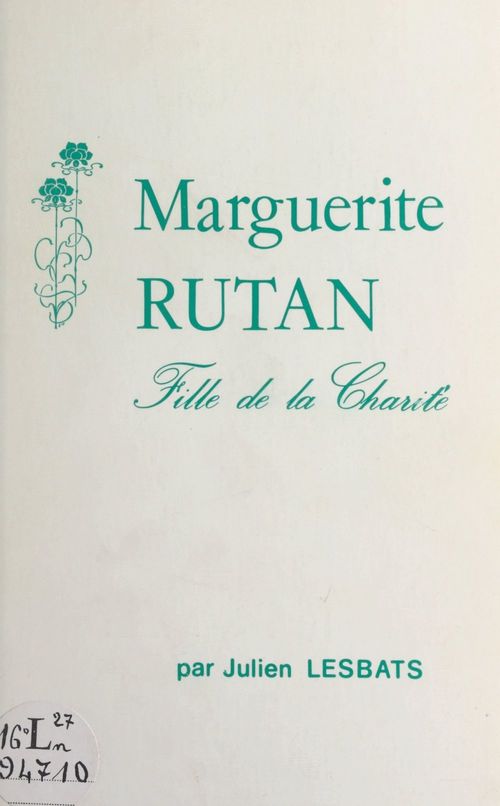 Couverture ebook de Marguerite Rutan, fille de la Charité, de Julien Lesbats