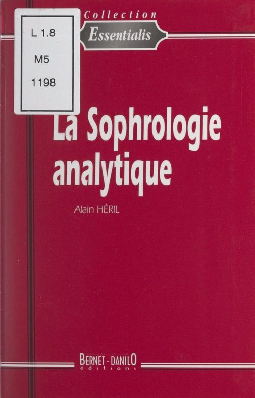 Couverture ebook de La sophrologie analytique, de Alain Heril