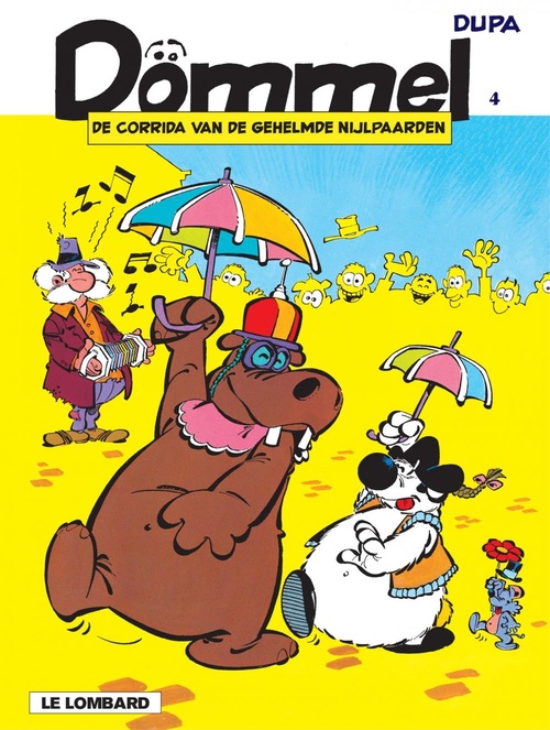 ebook cover of De corrida van de gehelmde nijlpaarden, by Dupa