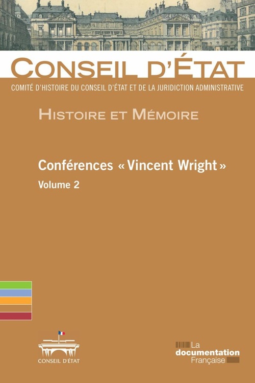 Couverture ebook de Conférences "Vincent Wright", de Conseil d'État