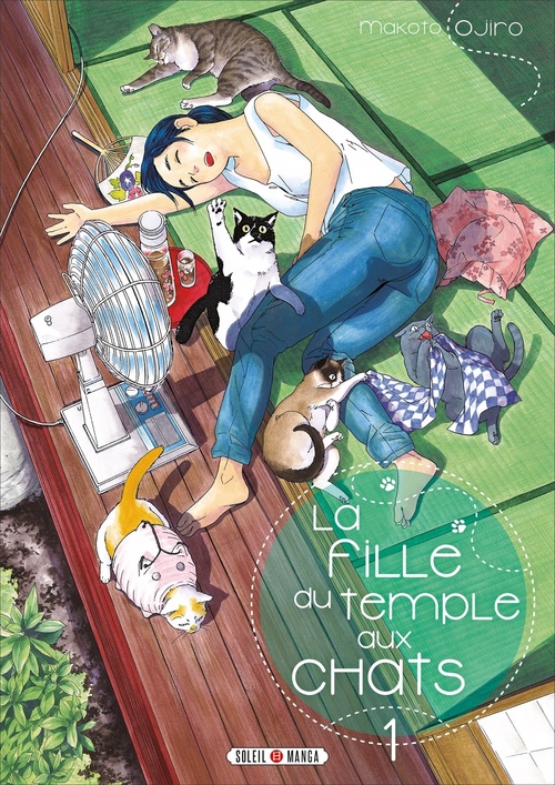 Couverture ebook de La Fille du Temple aux Chats T01, de Makoto Ojiro