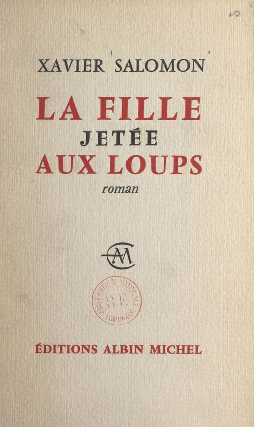 ebook cover of La fille jetée aux loups, by Xavier Salomon