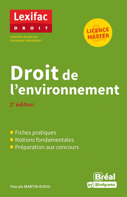 ebook cover of Droit de l'environnement - Licence, Master, by Pascale Martin-Bidou
