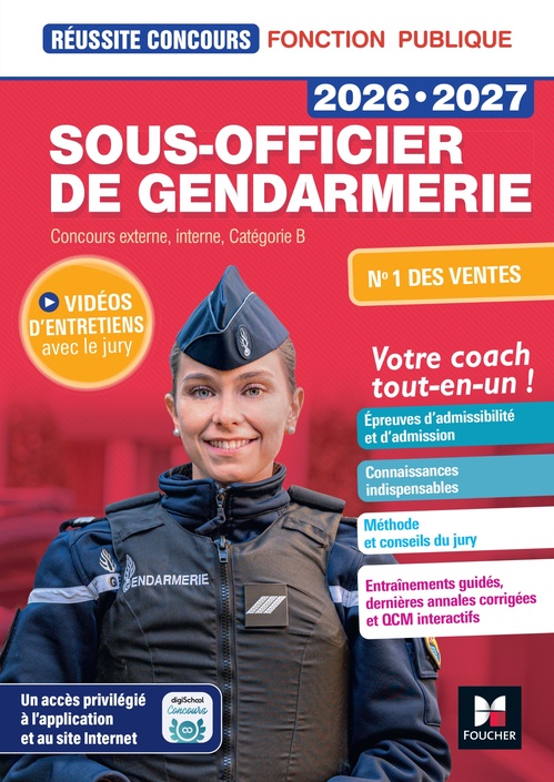 ebook cover of Réussite Concours - Sous-officier de gendarmerie - 2026-2027- Préparation complète, by Valérie Béal, Philippe Alban, Michaël Mulero