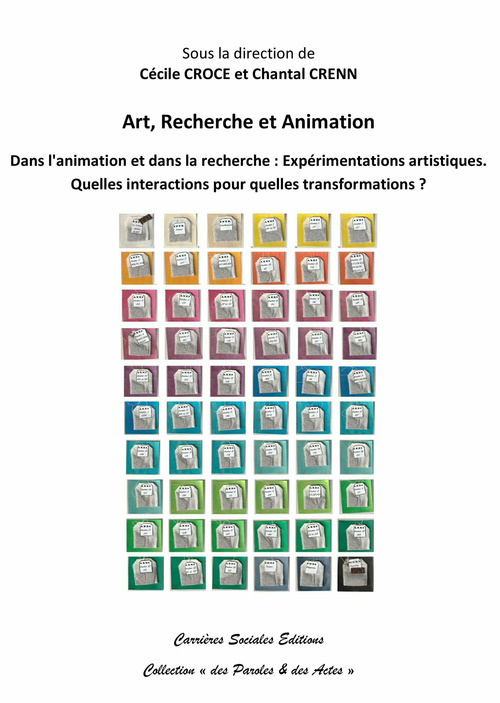 ebook cover of Art, Recherche et Animation, by