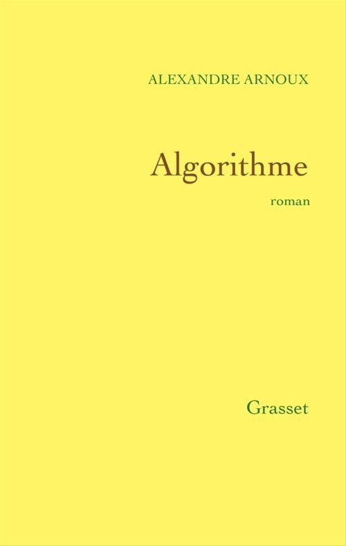 Couverture ebook de Algorithme, de Alexandre Arnoux