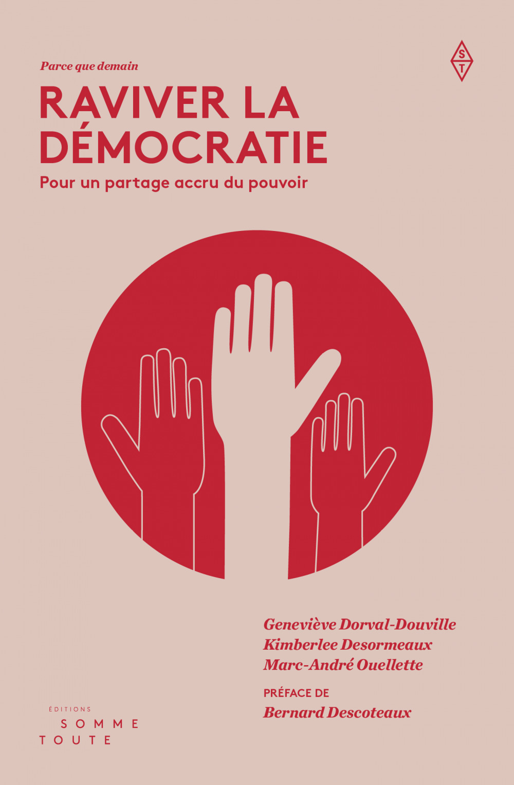 ebook cover of Raviver la démocratie, by Genevieve Dorval-Douville, Kimberlee Desormeaux, Marc-Andre Ouellette