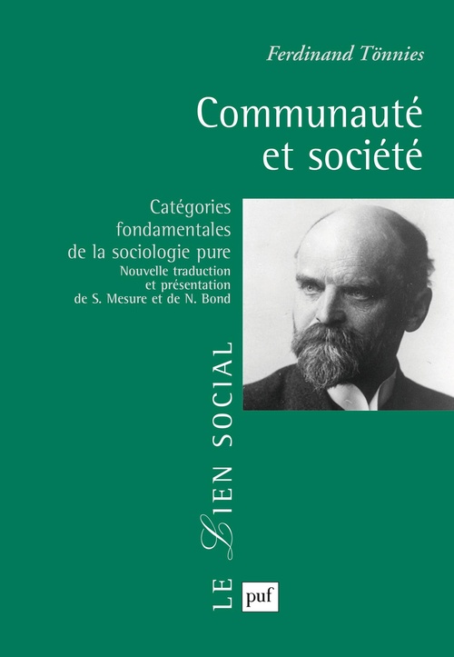 ebook cover of Communauté et société : Catégories fondamentales de la sociologie pure, by Ferdinand Tonnies