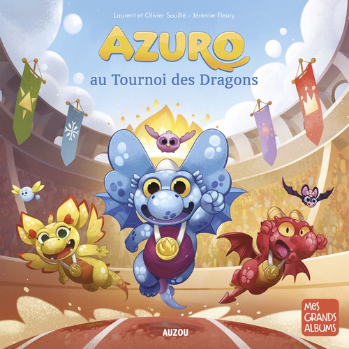 audiobook cover of Azuro au tournoi des dragons, by Laurent Souillé, Olivier Souillé