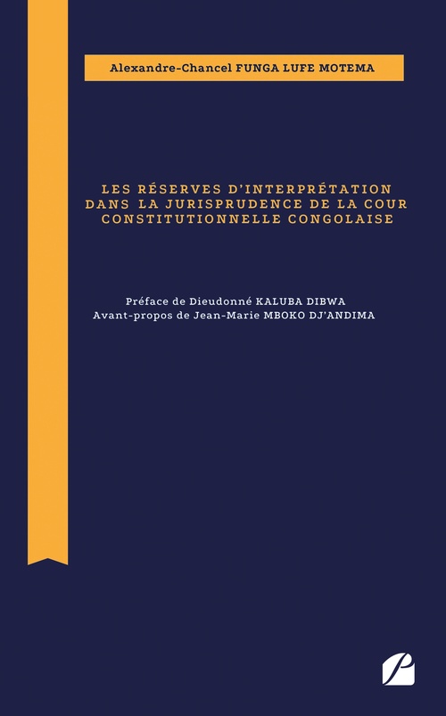 Couverture ebook de Les réserves d´interprétation dans la jurisprudence de la Cour constitutionnelle congolaise, de Alexandre-Chancel Funga Lufe Motema