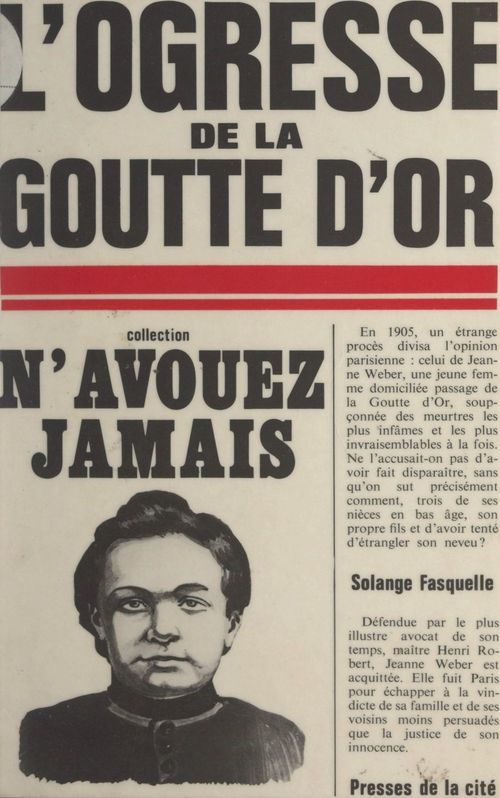ebook cover of L'ogresse de la goutte-d'or, by Solange Fasquelle