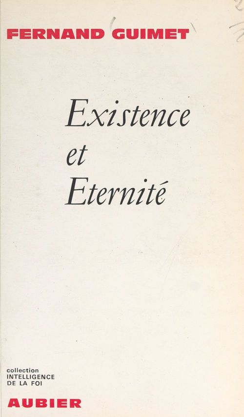 Couverture ebook de Existence et éternité, de Fernand Guimet