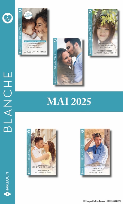 Couverture ebook de Pack mensuel Blanche - 10 romans (Mai 2025), de Collectif