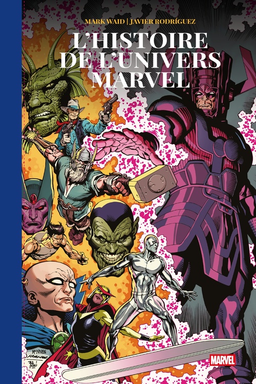 Couverture ebook de L'histoire de l'univers Marvel Deluxe, de Mark Waid
