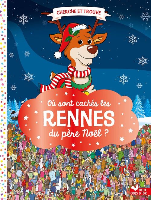 Couverture ebook de Où sont cachés les rennes du père Noël ?, de Paul Moran