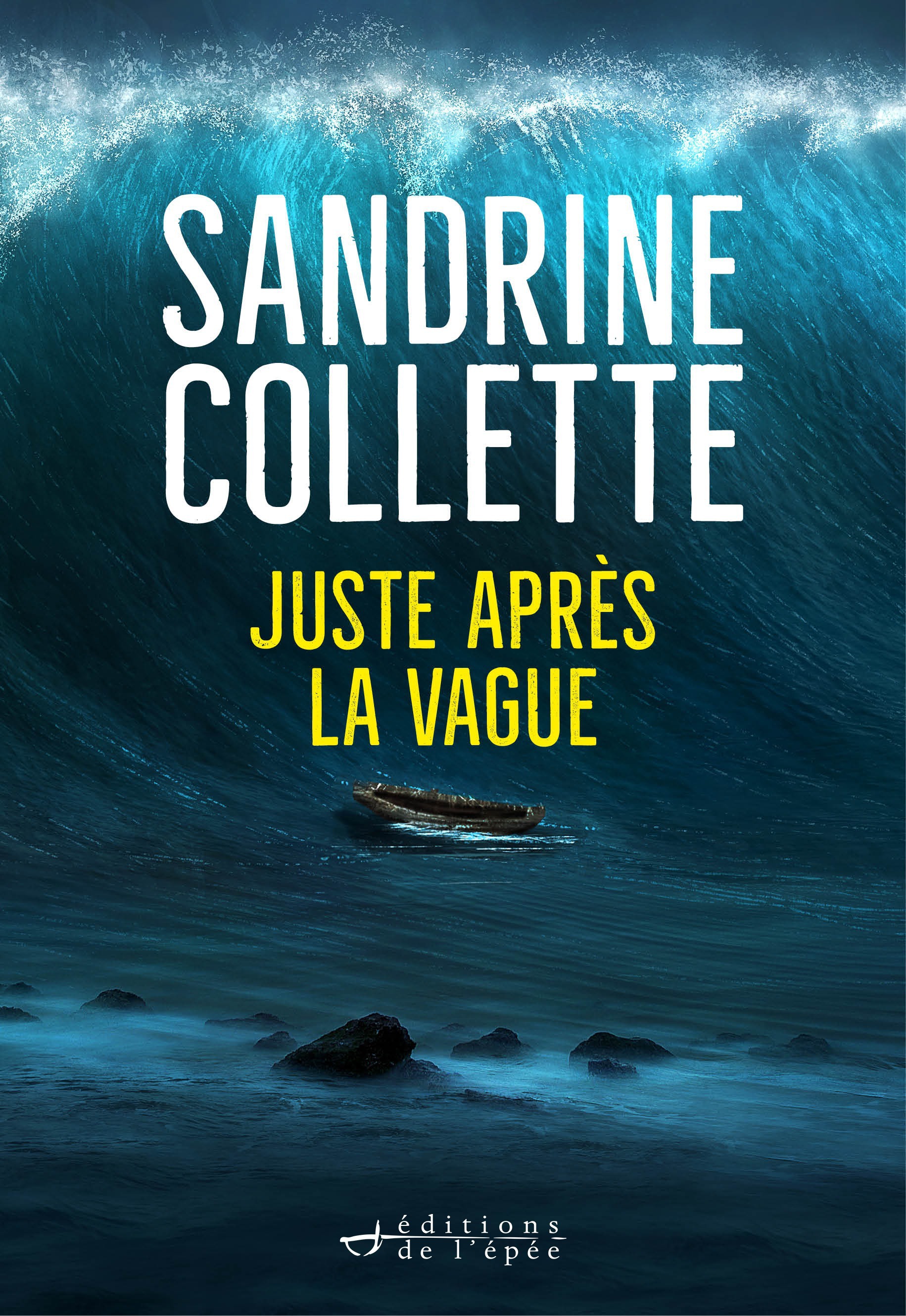Couverture ebook de Juste après la vague, de Sandrine Collette
