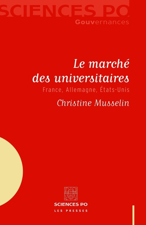 Couverture ebook de Le marché des universitaires, de Christine Musselin