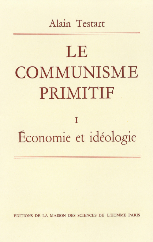 ebook cover of Le communisme primitif, by Alain Testart