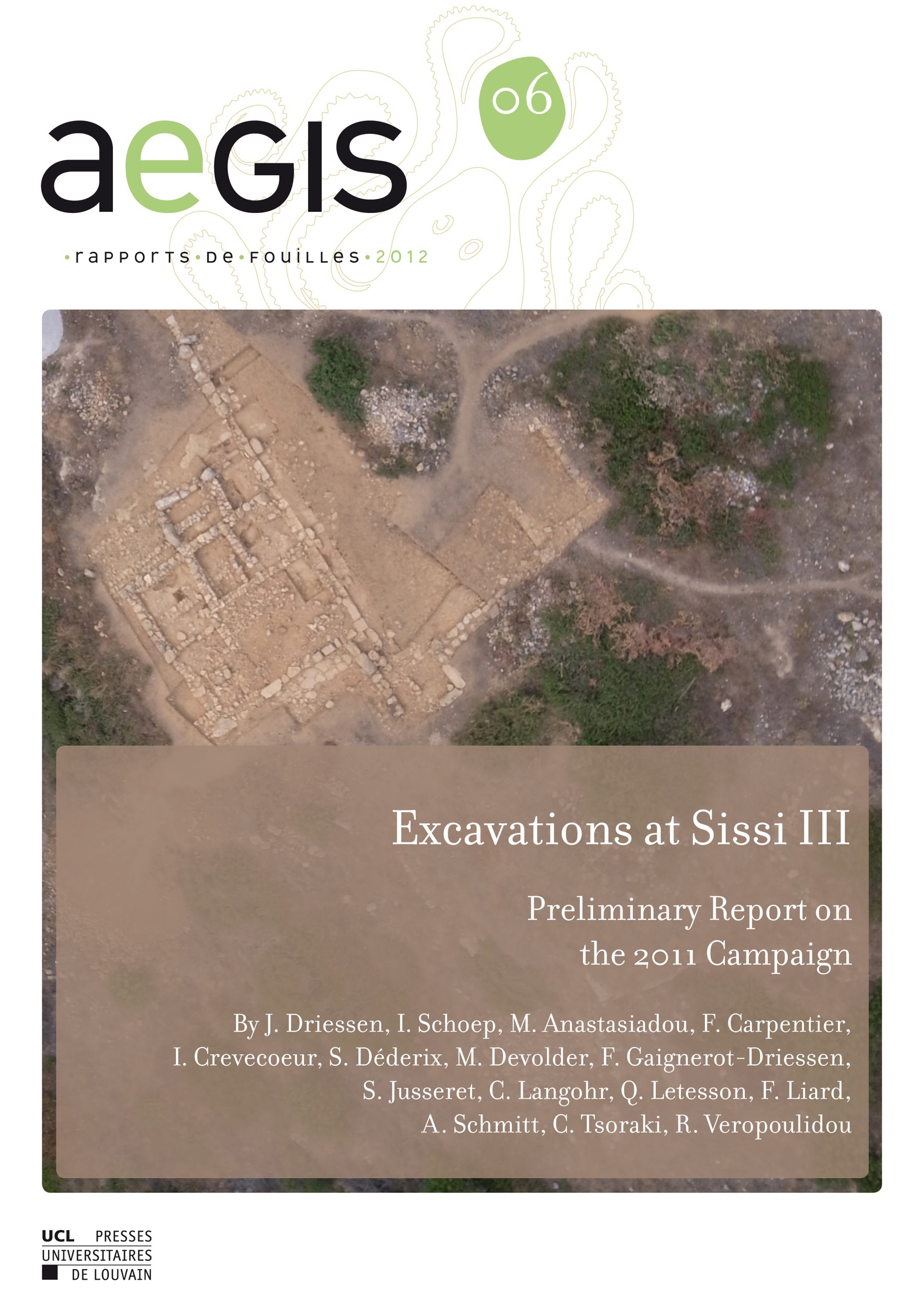 Couverture ebook de Excavations at Sissi III, de Driessen