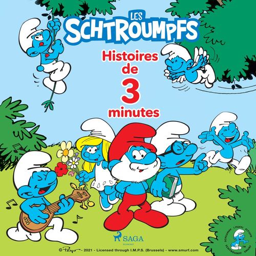 Couverture audiobook de Les Schtroumpfs - Histoires de 3 minutes, de Peyo
