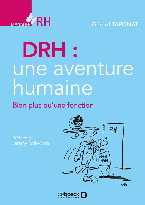 Couverture ebook de DRH, une aventure humaine, de Gérard Taponat, Jeremy Roffe-Vidal