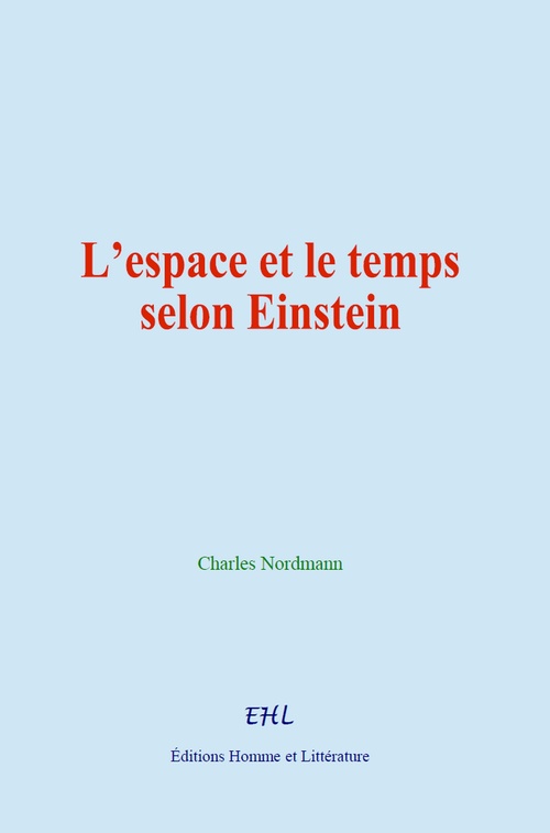 ebook cover of L´espace et le temps selon Einstein, by Charles Nordmann