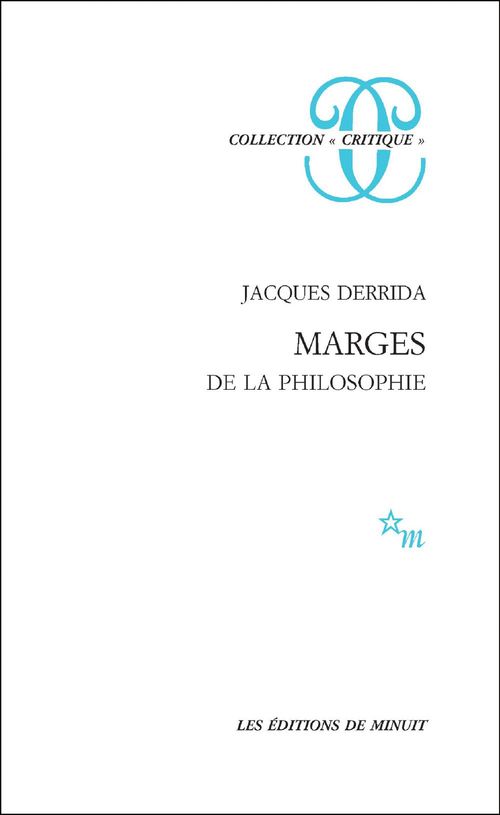 Couverture ebook de Marges - de la philosophie, de Derrida Jacques