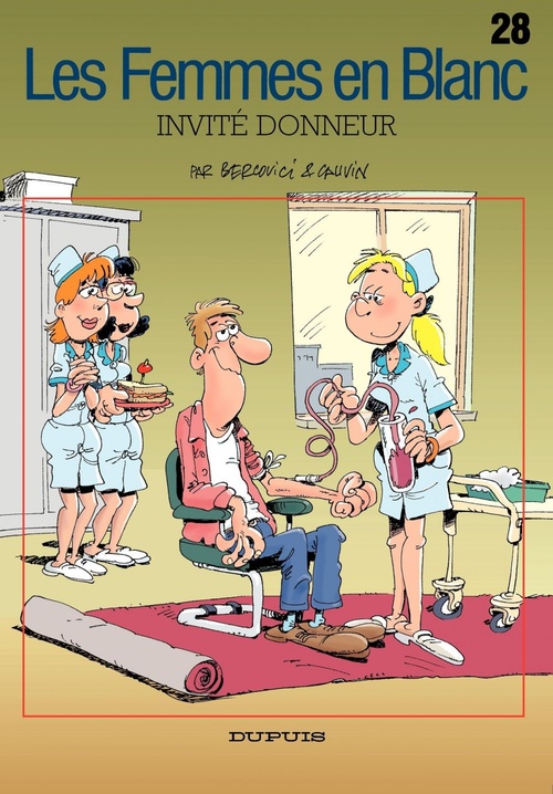 Couverture ebook de Les Femmes en Blanc - Tome 28 - Invité donneur, de Raoul Cauvin, Philippe Bercovici